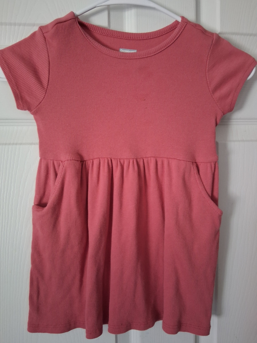 Garanimals Coral Pink Short Sleeve Pocket Dress